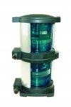 WISKA 50100438 (DSSb-760-GN-230/230-PB) Double lantern, 2 x 65W 230V, double side light green, P28s, 3nm, 112.5°
