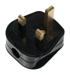 CLICK PA310 ESSENTIALS Black 13A Resilient Plug Top (13A Fused) Fast Grip
