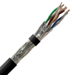 Securi-flex SFX/C7A-S-FTP-PE-BLK-1 Cable 1m (per metre) Category 7A Data Cable, 4pair S/FTP Black PE