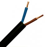 Securi-flex SFX/2182Y-2C-0.5-PVC-BLK-WOOD-U-100 Cable 100m 2182Y 0.5mm Flexible Power Black PVC Wooden Reel (H03VV-F 2X0.5)