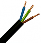 Securi-flex SFX/3183Y-3C-1.5-PVC-BLK-U-1 Cable 1m (per metre) 3183Y 1.5mm Flexible Power Black PVC (H05VV-F 3G1.50)