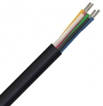 Securi-flex SFX/DS-7-2-6A-LSZH-BLK-1 Cable 1m (per metre) Defence Standard 7 x 0.2mm 6 Core Unscreened Black LSZH