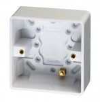 Eurolite PL8011 Enhance White plastic single 16mm pattress box