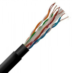 Securi-flex SFX/C6-UTP-DB-BLK-1 Cable 1m (per metre) Category 6 Data Cable, 4pair UTP Direct Burial Black HDPE