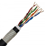 Securi-flex SFX/C6-UTP-SWA-PE-BLK-1 Cable 1m (per metre) Category 6 Data Cable, 4pair UTP SWA Black PE