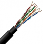 Securi-flex SFX/C5-UTP-DB-BLK-1 Cable 1m (per metre) Category 5e Data Cable, 4pair UTP Direct Burial Black HDPE