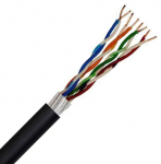 Securi-flex SFX/C5-UTP-SWA-PE-BLK-1 Cable 1m (per metre) Category 5e Data Cable, 4pair UTP SWA Black PE