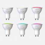 Link2Home L2HGU105W Smart colour changing lamp bulb, GU10 base