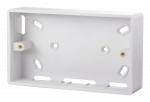 CLICK CMA235 MODE 2 Gang 29mm Deep PVC Pattress Box - Trunking Polar White