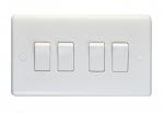 Eurolite PL3042 Enhance White plastic 10A 4 gang switch