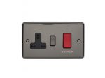 Eurolite EN45ASWASBNB Enhance Decorative 45A switch with 13A socket, Black Nickel