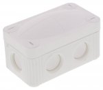 WISKA 10109573 COMBI 206 WH junction box, 85 x 49 x 51mm, white, plastic