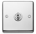 Eurolite PSST1SW Stainless steel 1 gang toggle switch, Polished Stainless Steel