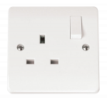 CLICK CMA035 MODE 13A 1 Gang Double Pole Switched Socket Outlet Polar White