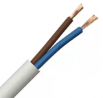 Securi-flex SFX/2182Y-2C-0.5-PVC-WHT-U-100 Cable 100m 2182Y 0.5mm Flexible Power White PVC (H03VV-F 2X0.5)