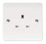 CLICK CMA030 MODE 13A 1 Gang Unswitched Socket Outlet Polar White