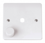 CLICK CMA145PL MODE 1 Gang Unfurnished Dimmer Plate & Knob (650W Max) - 1 Aperture Polar White