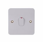 Schneider Electric GGBL4031 Lisse 1G 32A DP Switch with LED Indic. White