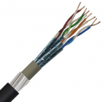 Securi-flex SFX/C6A-UFTP-SWA-PE-BLK-1 Cable 1m (per metre) Category 6A Data Cable, 4pair U/FTP SWA Black PE