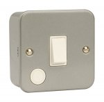 CLICK CL022 ESSENTIALS Metal Clad 20A DP Switch With Optional Flex Outlet