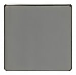 Eurolite ECBN1B Concealed 3mm single blank plate, Black Nickel