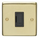 Eurolite SBUSWFB Stainless steel Unswitched fuse spur, Satin Brass, Black interior