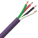 Securi-flex SFX/SPK-PRO-4C-14-LSZH-PUR-1 Cable 1m (per metre) Speaker Cable 4 Core Bare Copper 105x0.16mm 14AWG Purple LSZH