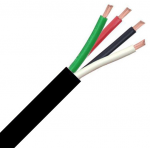 Securi-flex SFX/SPK-PRO-4C-PE-BLK-100 Cable 100m Speaker Cable 4 Core Bare Copper 30x0.25mm 16AWG Black PE