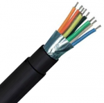 Securi-flex SFX/8C-TY2-SCR-DB-BLK-1 Cable 1m (per metre) 8 Core Type 2 Alarm Cable Screened Direct Burial Black HDPE