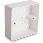 Univolt SFR 1/32 (103221) Outlet box, surface type, single gang, height 32mm, (rounded edge), white