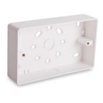 Univolt SFR 2/32 (103223) Outlet box, surface type, twin gang, height 32mm, (rounded edge), white