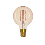 Link2Home L2HFE27L6W Smart colour-change balloon filament lamp bulb, E27 base