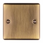 Eurolite EN1BABB Enhance Decorative single blank plate, Antique Brass