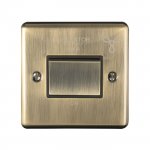 Eurolite ENFSWABB Enhance Decorative fan switch, Antique Brass, black trim