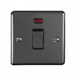 Eurolite EN20ASWNBNB Enhance Decorative 20A switch with neon indicator, Black Nickel