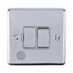 Eurolite ENSWFFOPCG Enhance Decorative switched fuse spur with flex outlet, Polished Chrome