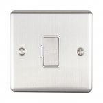 Eurolite ENUSWFSSW Enhance Decorative unswitched fuse spur, Satin Stainless