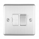 Eurolite ENSWFSSW Enhance Decorative switched fuse spur, Satin Stainless