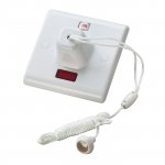 Eurolite PL3331 Enhance White plastic 45A pull cord ceiling switch with neon