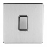 Eurolite ECSS1SWG Concealed 3mm 1 gang 10A 2Way switch, Stainless Steel
