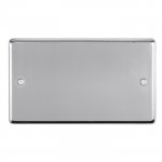 Eurolite PSS2B Stainless steel Double blank plate, Polished Stainless Steel