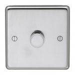 Eurolite PSS1D400 Stainless steel 1 Gang dimmer, Polished Stainless Steel