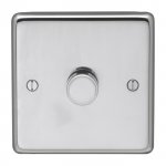 Eurolite PSS1DLED Stainless steel 1 Gang dimmer, Polished Stainless Steel
