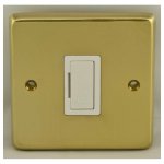 Eurolite SBUSWFW Stainless steel Unswitched fuse spur, Satin Brass, White interior