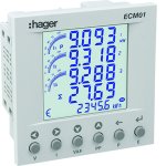 Hager ECM01 Multifunction Meter: 96*96 RS485