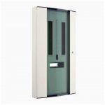Hager JK112BG 125A 12 Way Invicta 3 Type B TPN Distribution Board Glazed Door