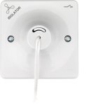 Hager WMCS3PIF Sollysta White 3 Pole Ceiling Switch marked 'FAN Symbol & ISOLATOR'