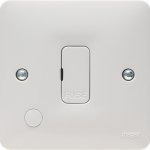 Hager WMSU83FO Sollysta 13A White Unswitched Fused Connection Unit with Flex Outlet