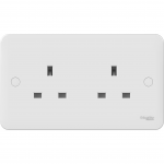 Schneider Electric GGBL3060 Lisse 2G 13A Unswitched Socket White