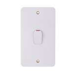 Schneider Electric GGBL4021 Lisse 2G 50A DP Switch with LED Indic. White